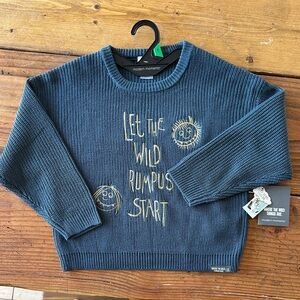 Modern moments toddler sweater. 5t. Where the wild things are.